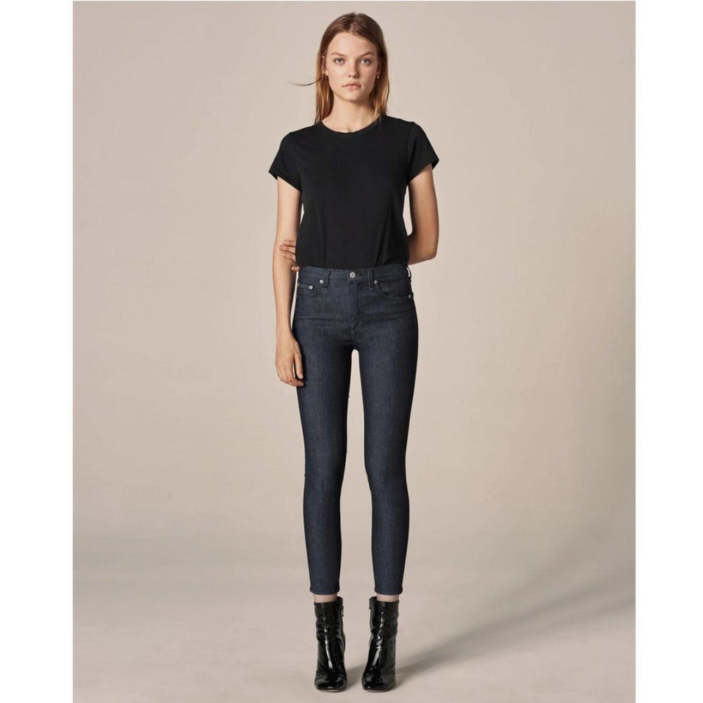 rag & bone Sz. 25 High Rise Ankle Skinny in Indigo